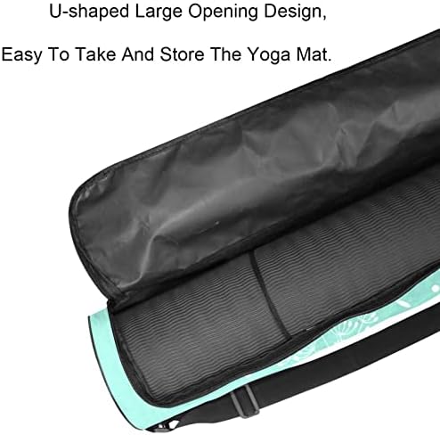 Mint Blowball Yoga Mat Carrier Bag com alça de ombro de ioga bolsa de ginástica bolsa de praia