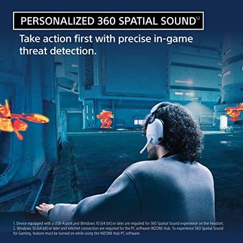 Sony-Inzone H9 Wireless ruído cancelando fone de jogo, fones de ouvido com orelhas com som espacial 360, WH-G900N