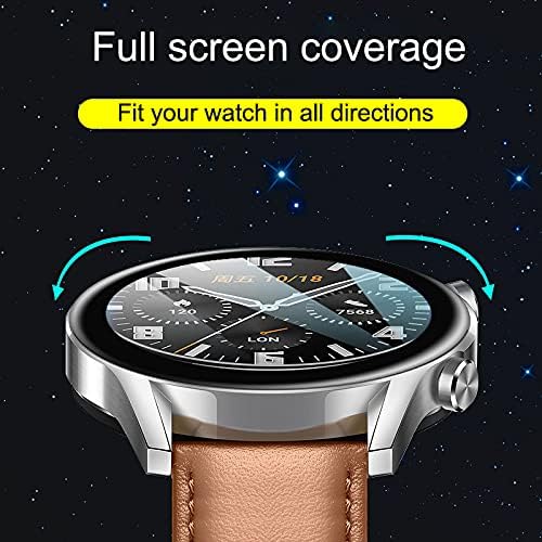 Protetor de tela para Garmin Venu Smartwatch, 3 PCs 3D Curved Soft Edge Protective Film para Garmin Venu Smart Watch [Ultra Shatterproof] [Anti-Scratch] [Bubble Free]