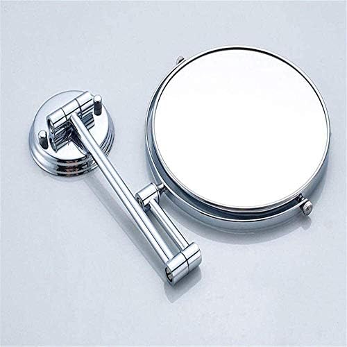 Lianxiao-espelho cosmético montado na parede Hotel Banheiro dobrável espelho de barbear telescópico 3 vezes espelho