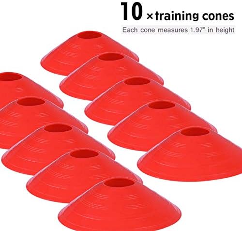Kit de treinamento de velocidade de etapa de plástico 19 pés escada plana e 10 cones para treinamento atlético