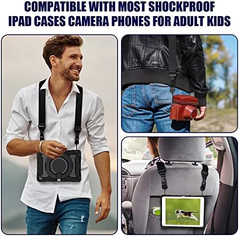 Alça de ombro ajustável AMFUN 1, cordão portátil de nylon durável, adequado para iPad, iPhone, câmera, binocular, laptop crossbody, bolsa de bagagem