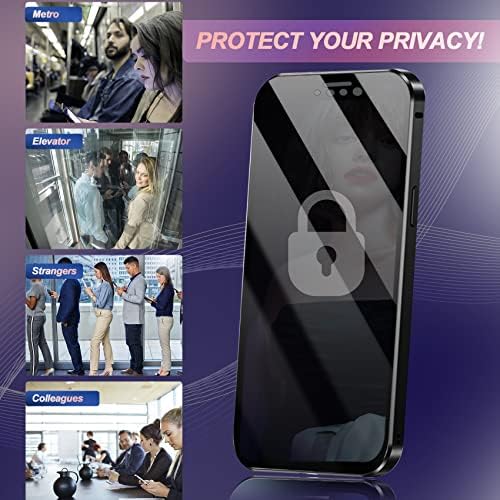 Jagocy Privacy Case Magnetic Case Compatível para iPhone 14 Plus, Protetor de proteção de corpo inteiro protetor de tela