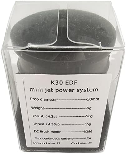 Mini Mini EDF DUCTED FAN 6 BLADES COM MOTOR MICRO escovado 1s 4.2v 50g impulso para RC Airplane Jet Model