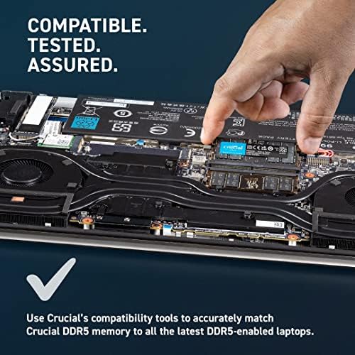 Kit RAM crucial 64 GB DDR5 5200MHz Memória do laptop CT2K32G52C42S5