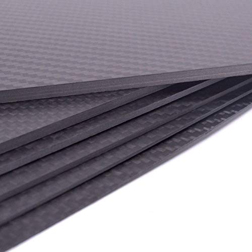 Folha de placa de fibra de carbono de 3k 125 mm x 75 mm x 3 mm de espessura placa de fibra de carbono pura