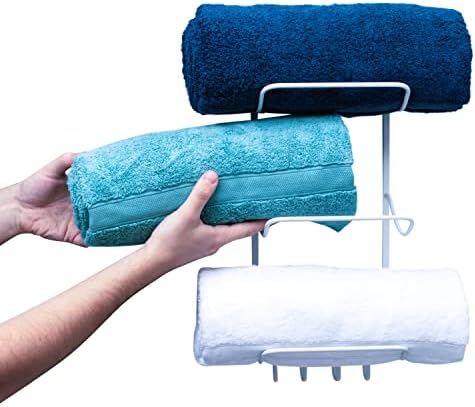 Koolist Yoga Mat Solder, Rack de montagem de parede para rolos de ioga tapetes-espinhos ou armazenamento de toalhas. Design com contornos