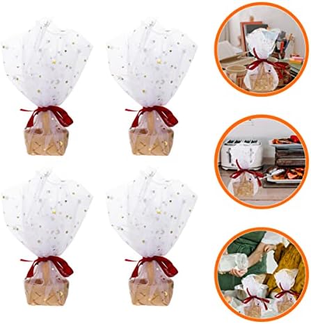 Recipientes de armazenamento de decoração de abaodam 20 pcs com tecido portátil cesto portátil cesto portátil cesto cesto decorativo