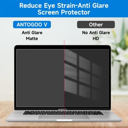 Protetor de tela anti-brilho de 2 pacote compatível com MacBook Pro 16 polegadas 2019 Lançado com Touch ID & Touch Bar-Anti-Glare/Anti-Imprint Laptop Matte Screen Protector Guard