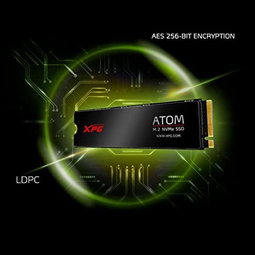 XPG Atom 30 1TB PCIE GEN3 X4 NVME 1.3 M.2 2280 Drive de estado sólido interno SSD até 2.500 MB/S