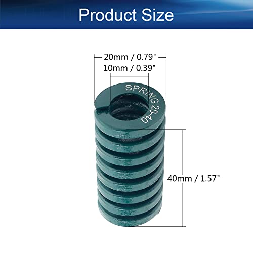 Bettomshin 20mm OD 40mm Long Streting Spiral Carga pesada molde de compactação mola de molde para impressora 3D Ender elétrica