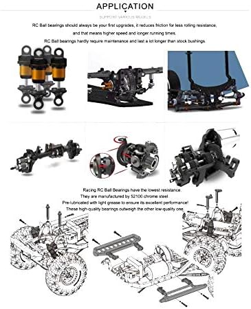Kits de rolamento de esferas profissionais de zhengguifang para traxxas monster caminhão nitro revo t-maxx 3.3 49077