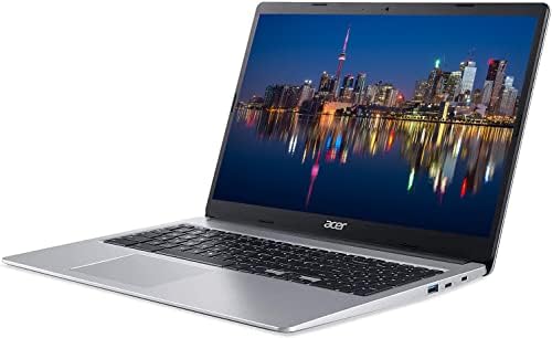 Acer 2023 15 FHD IPS Laptop de tela sensível ao toque, processador Intel Celeron até 2,78 GHz, 4 GB de RAM, armazenamento de 128