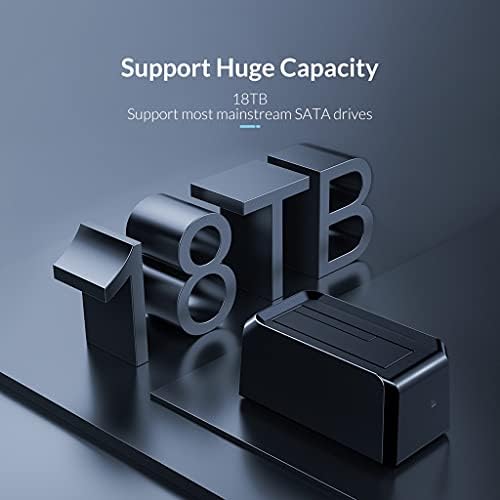 EYHLKM USB 3.0 para SATA HDD Delking Station Reader para 2,5/3,5 polegadas HDD SSD SSD Docking Docking Station Support 18TB