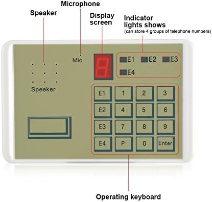 Sistema de alarme para discador de telefone de segurança doméstica, telefone com fio de voz de voz automática de