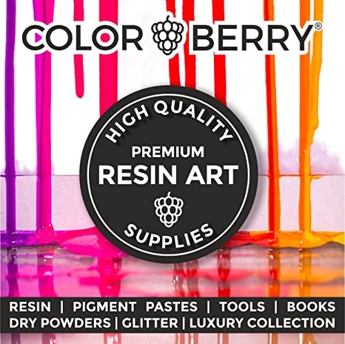 Conjunto de Colorberry OMG - 4 pós seco premium em uma combinação correspondente - 4 x 3,5 onças para suas obras de arte exclusivas