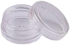 25 PCS plástico transparente 3g 3ml cosmético Vapazes de contêineres vazios Travel Makeup Eyeshadow Creme de lapidação de lábios de amostra de amostra com tampas de parafuso