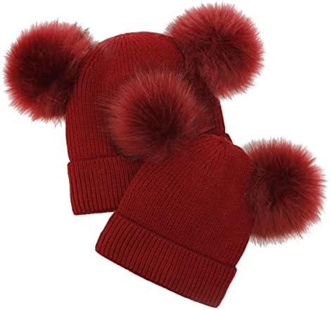 Mulheres tricotadas chapéus de gorro desleixado com orelhas Cabo de tampa de inverno chapéu fofo malha
