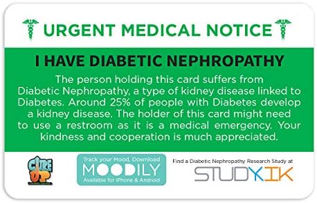 Eu tenho cartão de assistência a nefropatia diabética 3 pcs