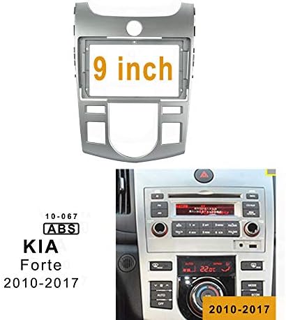 Estrutura de fáscia de rádio de carro de 9 polegadas para Kia Forte 2010-2017 Automático AC DVD GPS Navi Player Painel Dash Kit