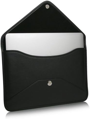 Caixa de ondas de caixa para HP Elitebook 830 G6 - Bolsa de mensageiro de couro de elite, design de envelope de capa de couro sintético para HP Elitebook 830 G6 - Jet Black