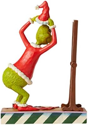 Enesco Jim Shore o molho Grinch na estatueta de terno de Papai Noel, 8,86 h, multicolor