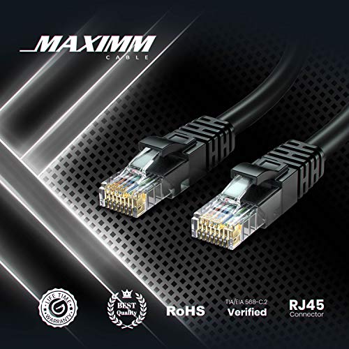 Maximm Cat 6 Cabo Ethernet 1,5 pés, cabo CAT6, cabo LAN, cabo de internet e cabo de rede - UTP
