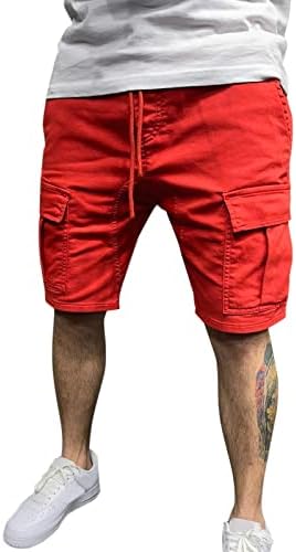 Correndo aquém para homens calças shorts shorts de calça machos sólidos shorts de bolso fino gangue casual de carga de verão