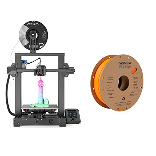 Creality Ender 3 V2 NEO 3D Impressora com Kit de nivelamento Auto Touch Cr e PLA 3D Filamento Orange Orange