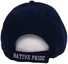 Infinito nativo americano águia indiana orgulho nativo do chapéu de tampa azul da marinha escura