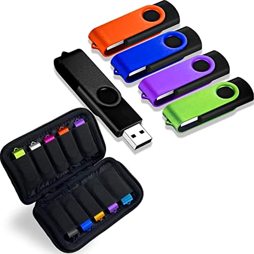 Jbos 5 pacote de 16 GB USB 2.0 Flash Drive com case USB Memory Stick Drives de pinças de salto Pendrive 16 GB Pendrive