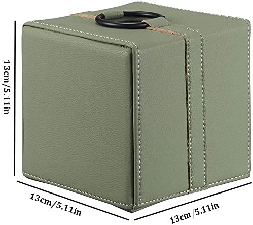 Yiwango Tissue Setors Square Tissue Box, Capa de caixa de lenço de couro simples e leve de luxo, para sala de estar