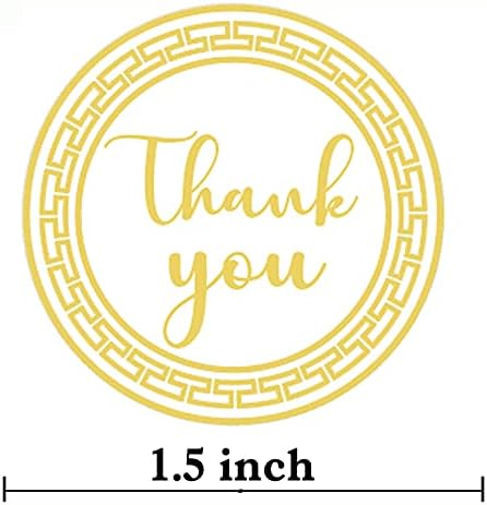 Adesivos de selo de envelope de ouro adesivos redondos de círculo redondo auto-adesivo agradecimento rótulos de vedação