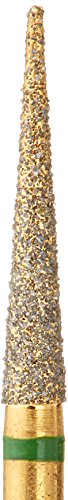Crosstech G859/018C 24K Bolsas de diamantes, banhadas a ouro, agulhas: G859/018C, cabeça de 1,8 mm, comprimento de 10,0 mm,