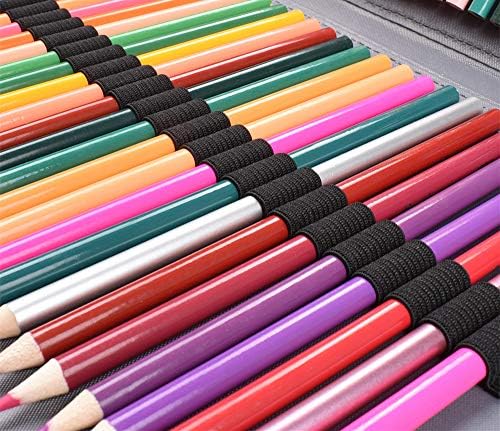 Shulaner 184 Slots Case lápis Caso de grande capacidade Organizador de lápis portátil portátil para lápis colorido, lápis