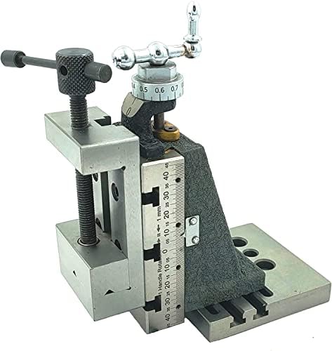 Mini deslizamento vertical de moagem com 2 / 50 mm de mini -aço vice e placa de montagem de base - Montagem direta na máquina