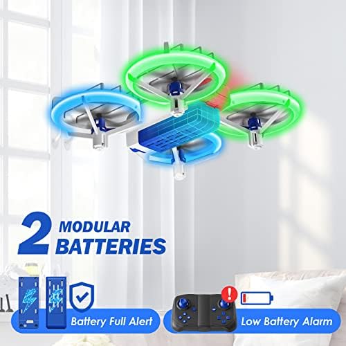 Presentes de brinquedos legais para meninos meninas adolescentes, mini drone para crianças com luzes LED, quadcóptero pequeno