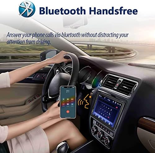 [HD 1024 * 600] DUPLE DIN CAR SELEO Compatível com Apple CarPlay e Android Auto, Touch completo Rádio Touchscreen LCD de 7 polegadas