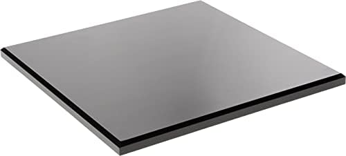 Base de exibição chanfrada de acrílico preto de Plymor, 2 W x 2 d x 0,5 h