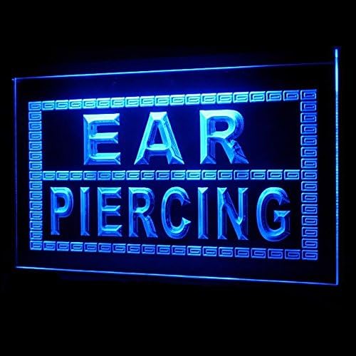 100076 Ear Piercing Body Tattoo Thorns Shop Display LED Light Neon Sign