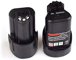 FCQLR Compatível para 1pcs 12V 10,8V Bateria recarregável de Íons de lítio Pacote 2000mAh Substitua para a chave de fenda de broca elétrica de 12V Bosch sem fio GOS 10,8 V-LI