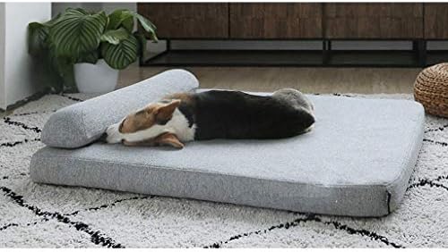 Cama de cachorro de estimação cinza grisalheira Chaise Lounge Ortopedic Sofá da sala de estar sofá-de-pet de animal de estimação