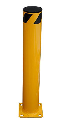 Vestil Bol-36-5.5 Amarelo Tubo de pó de pó de segurança Bollard, aço, 5-1/2 OD, 36 Altura