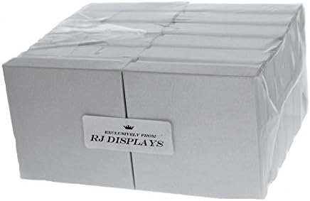 RJ Displays-20 Pack Algodão cheio de algodão Presente de jóias de cor branca e caixas de varejo 3 x 3 x 1 polegada Tamanho