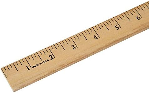 Hand2mind Wood Economy Meterstick/Marinheiro para sala de aula, casa ou escritório da escola