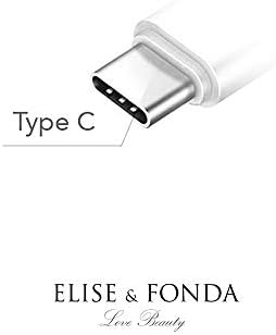 Elise & Fonda TP107 Porta de carregamento USB tipo C Tipo Linda Cristal Anti-Dust Pó Bow Heart Pingente Capelo celular