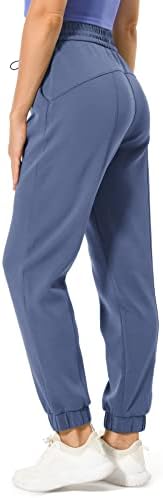 Colorfulkoala feminina de cintura alta Ultra Soft modal executando calças de lounge casuais com bolsos