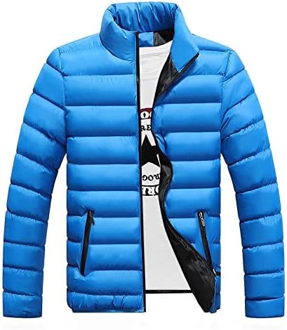 Jaquetas de Puffer de Liueong para homens inverno quente e tamanho de gola alta Fezes Fezes