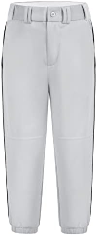 Calça de softball de garotas de Jack Smith com bolsos calças de beisebol juvenil de beisebol Fastpitch com cinto