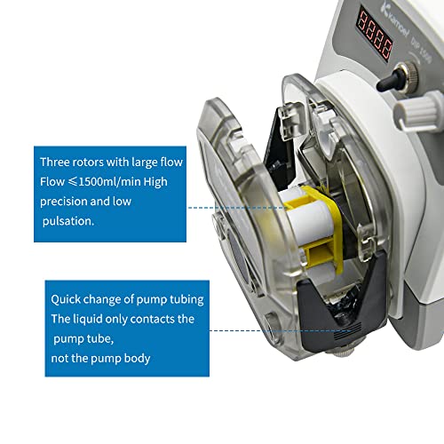 Kamoer Dip1500 Bomba peristáltica 24V 1500ml/min Alta fluxo Variações variáveis ​​Inteligente 0,1-400rpm Bomba de dosagem líquida